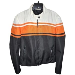 NexGen Motorcycle Jacket Zip Out Liner Orange & Black Size Large